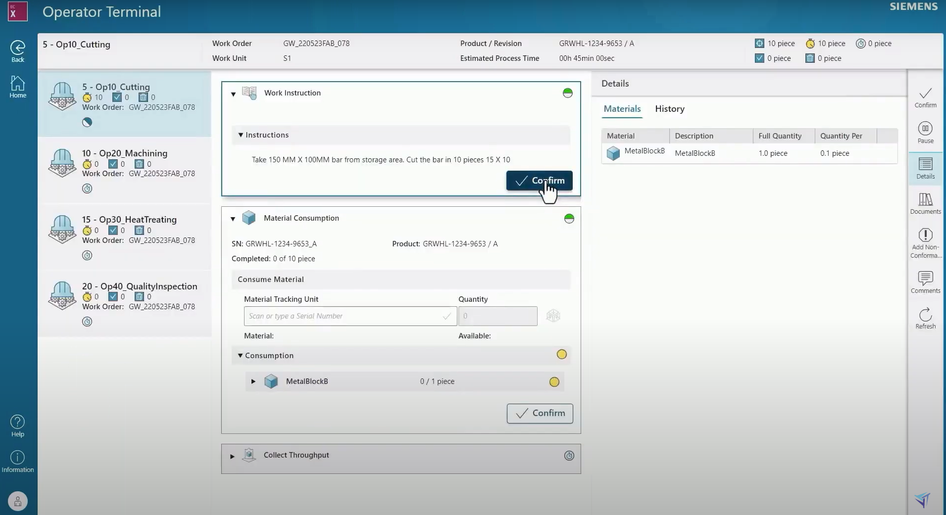 Opcenter X Demo Image 1