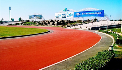 彩色沥青应用于卡丁车赛车场