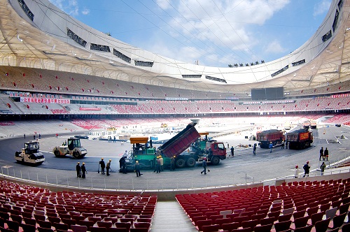 绿色环保材料应用于鸟巢施工